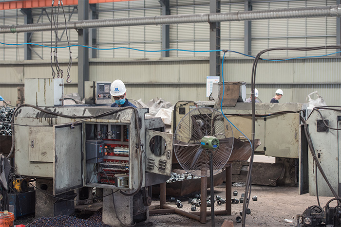 榆林网架配件-锥头加工车间